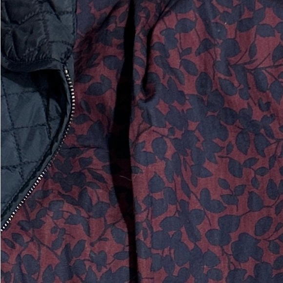 Hobbs London quilted jacket, navy, floral lining, size 6, classic, preppy, fall - Picture 8 of 14